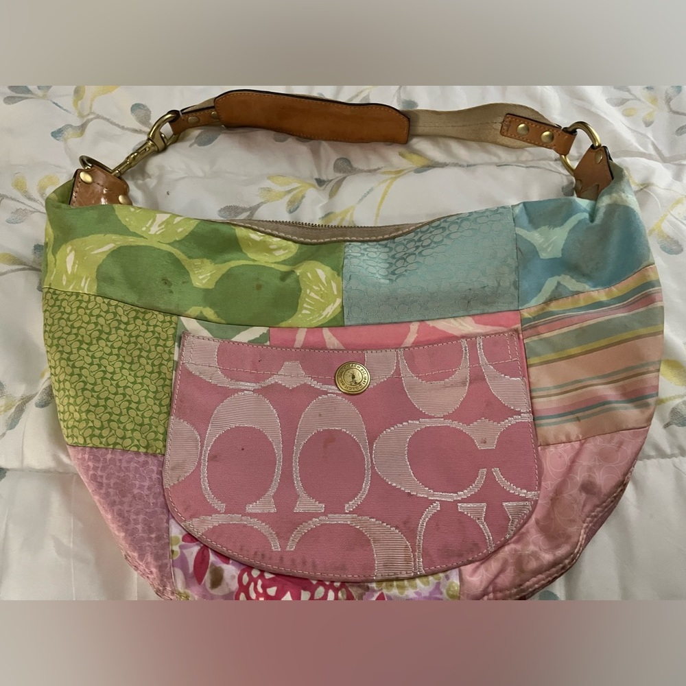 Coach patchwork hobo.